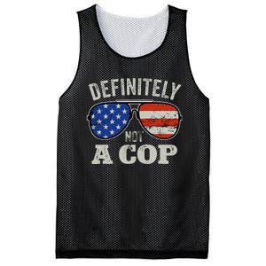 Definitely Not A Cop Undercover Police Operation Detective Mesh Reversible Basketball Jersey Tank