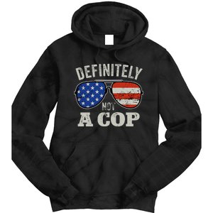 Definitely Not A Cop Undercover Police Operation Detective Tie Dye Hoodie