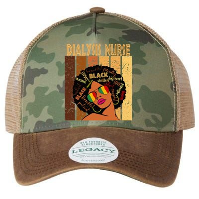 Dialysis Nurse Afro African American Black History Month Legacy Tie Dye Trucker Hat