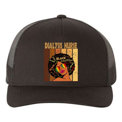 Dialysis Nurse Afro African American Black History Month Yupoong Adult 5-Panel Trucker Hat