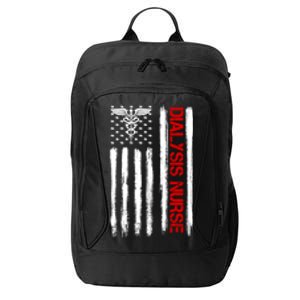 Dialysis Nurse American Flag Patriotic Rn Nephrology Gift City Backpack