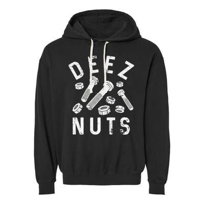 DEEZ NUTS (AND BOLTS) Garment-Dyed Fleece Hoodie