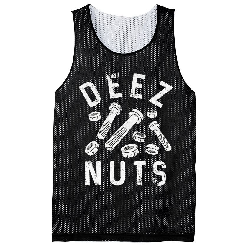 DEEZ NUTS (AND BOLTS) Mesh Reversible Basketball Jersey Tank