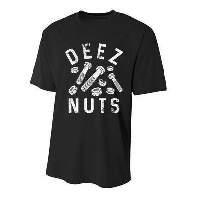 DEEZ NUTS (AND BOLTS) Youth Performance Sprint T-Shirt