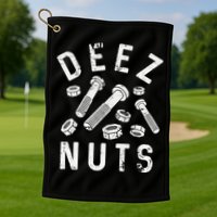 DEEZ NUTS (AND BOLTS) Golf Towel