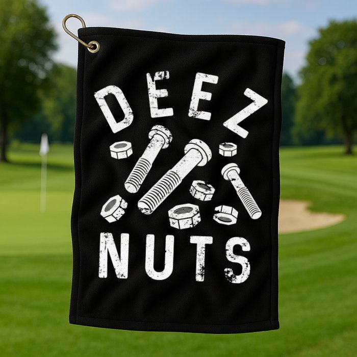DEEZ NUTS (AND BOLTS) Golf Towel