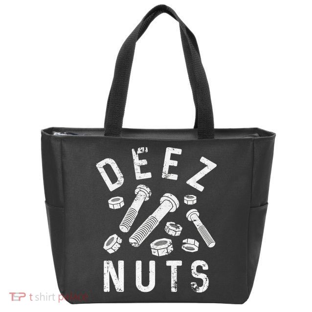 DEEZ NUTS (AND BOLTS) Zip Tote Bag