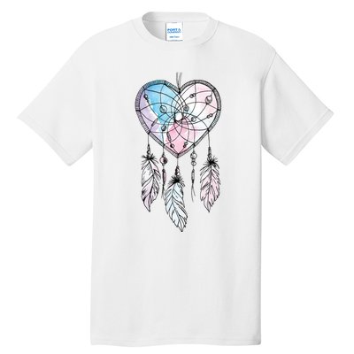 Dreamcatcher Native American Feathers Boho Dream Catcher Tall T-Shirt