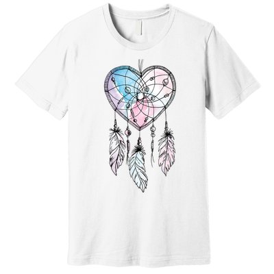 Dreamcatcher Native American Feathers Boho Dream Catcher Premium T-Shirt