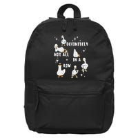 Definitely Not All In A Row 16 in Basic Backpack