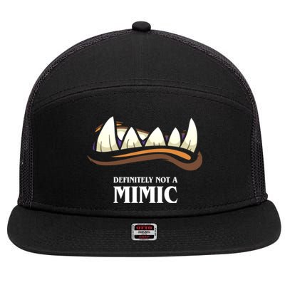 Definitely Not A Mimic Tabletop Rpg Gaming 7 Panel Mesh Trucker Snapback Hat