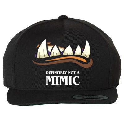 Definitely Not A Mimic Tabletop Rpg Gaming Wool Snapback Cap