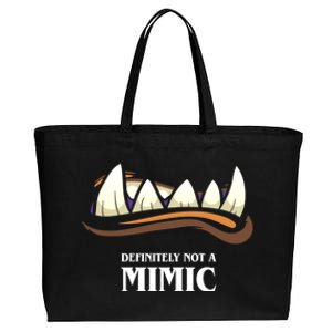 Definitely Not A Mimic Tabletop Rpg Gaming Cotton Canvas Jumbo Tote