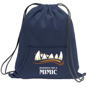 Definitely Not A Mimic Tabletop Rpg Gaming Sweatshirt Cinch Pack Bag