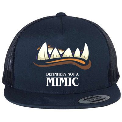 Definitely Not A Mimic Tabletop Rpg Gaming Flat Bill Trucker Hat