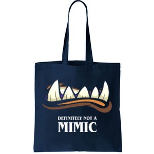 Definitely Not A Mimic Tabletop Rpg Gaming Tote Bag