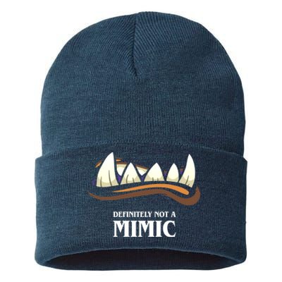 Definitely Not A Mimic Tabletop Rpg Gaming Sustainable Knit Beanie