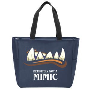 Definitely Not A Mimic Tabletop Rpg Gaming Zip Tote Bag