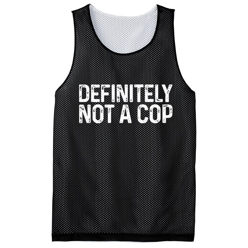 Definitely Not A Cop Undercover Definitely Not A Cop Mesh Reversible Basketball Jersey Tank