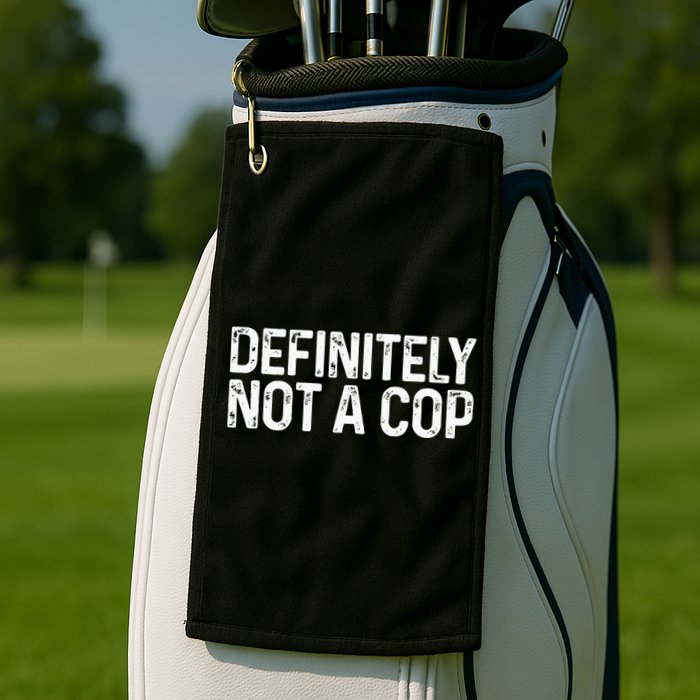 Definitely Not A Cop Undercover Definitely Not A Cop Golf Towel