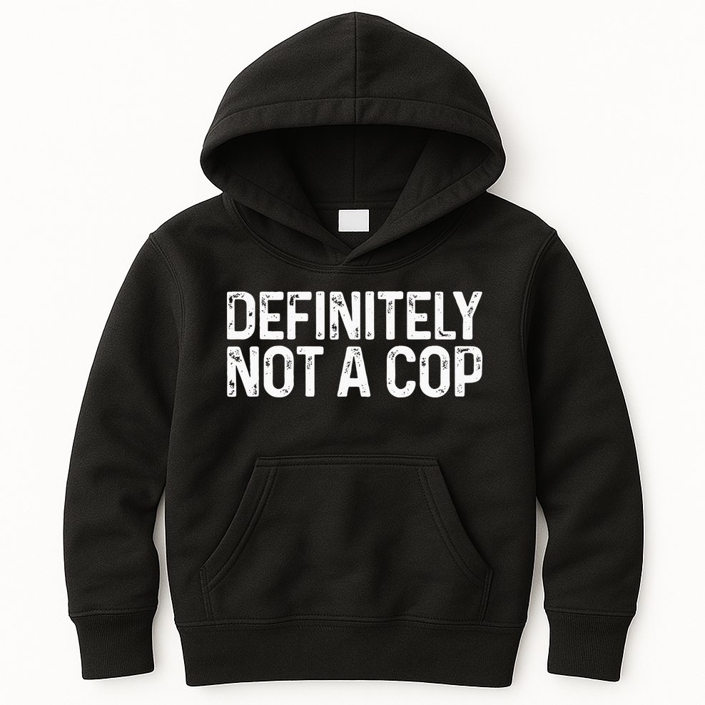 Definitely Not A Cop Undercover Definitely Not A Cop Kids Hoodie