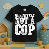 Definitely Not A Cop Funny Undercover Police Officer Apparel Toddler T-Shirt