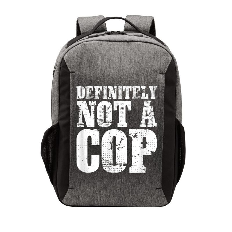 Definitely Not A Cop Funny Undercover Police Officer Apparel Vector Backpack