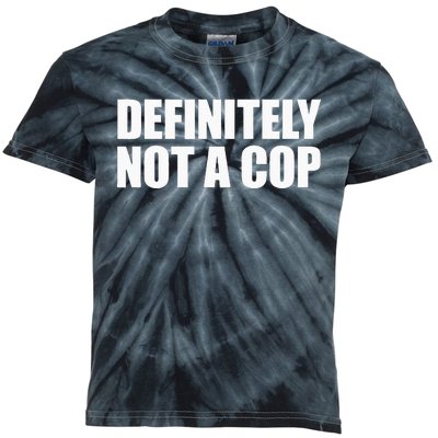 Definitely Not A Cop Kids Tie-Dye T-Shirt