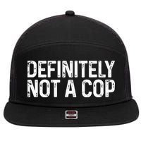 Definitely Not A Cop Undercover Definitely Not A Cop 7 Panel Mesh Trucker Snapback Hat