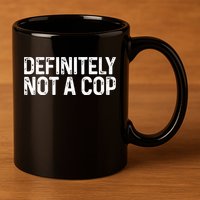 Definitely Not A Cop Undercover Definitely Not A Cop 11oz C Handle Ceramic Mug