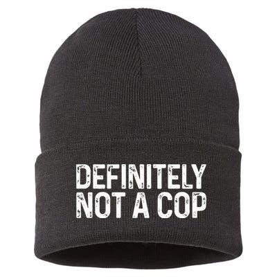 Definitely Not A Cop Undercover Definitely Not A Cop Sustainable Knit Beanie