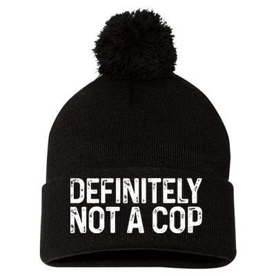 Definitely Not A Cop Undercover Definitely Not A Cop Pom Pom 12in Knit Beanie