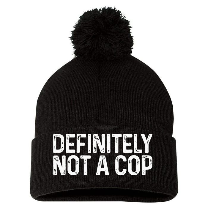 Definitely Not A Cop Undercover Definitely Not A Cop Pom Pom 12in Knit Beanie
