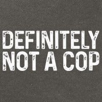 Definitely Not A Cop Undercover Definitely Not A Cop Cotton Canvas Backpack