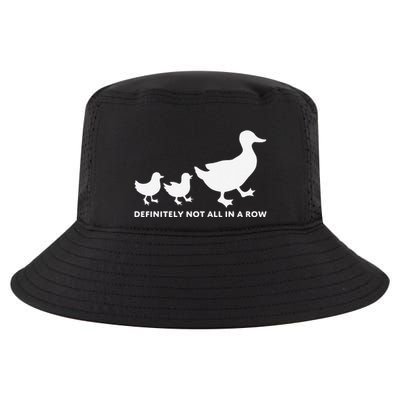 Definitely Not All In A Row Funny Design Cool Comfort Performance Bucket Hat