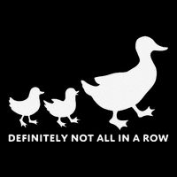 Definitely Not All In A Row Funny Design Baby Bodysuit