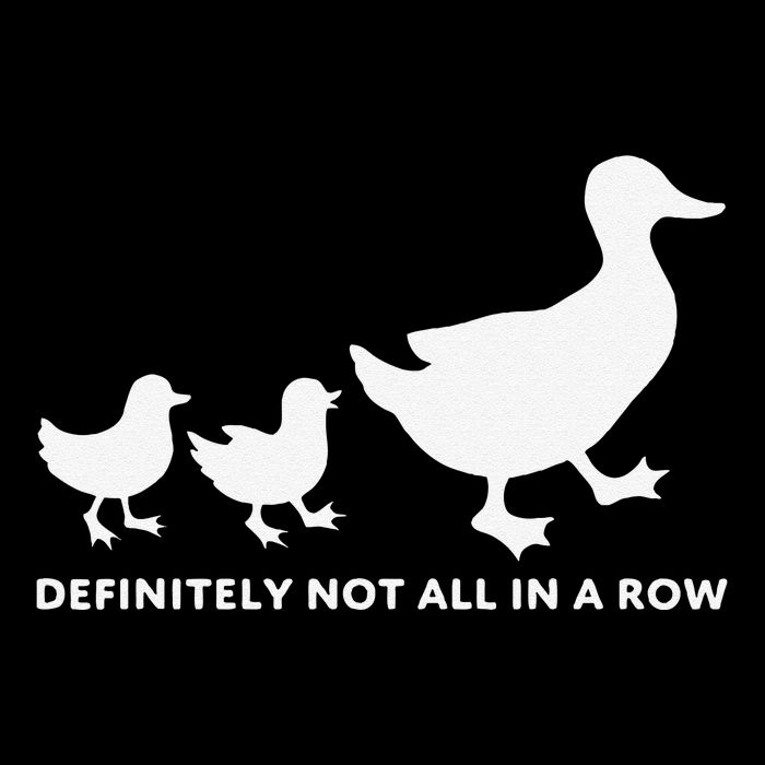 Definitely Not All In A Row Funny Design Baby Bodysuit