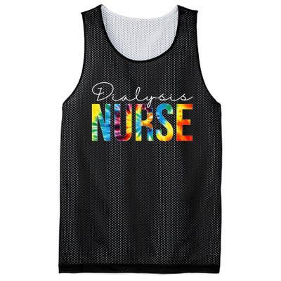 Dialysis Nurse Appreciation Day Tie Dye For  For Work Mesh Reversible Basketball Jersey Tank