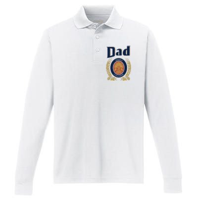 Dad Needs A Cold Beer Performance Long Sleeve Polo