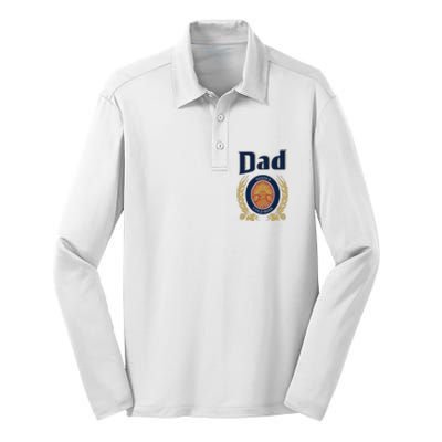 Dad Needs A Cold Beer Silk Touch Performance Long Sleeve Polo