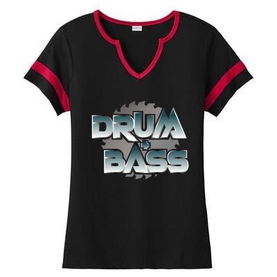 DRUM AND BASS DnB Ladies Halftime Notch Neck Tee