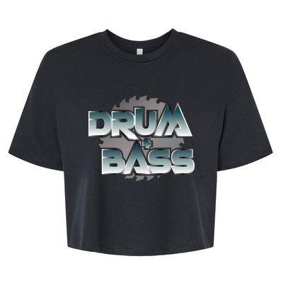 DRUM AND BASS DnB Bella+Canvas Jersey Crop Tee