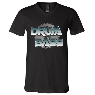 DRUM AND BASS DnB V-Neck T-Shirt