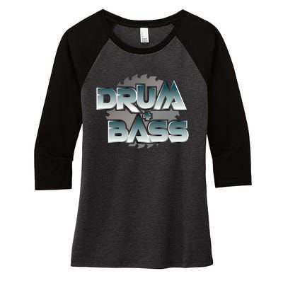 DRUM AND BASS DnB Women's Tri-Blend 3/4-Sleeve Raglan Shirt