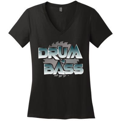 DRUM AND BASS DnB Women's V-Neck T-Shirt