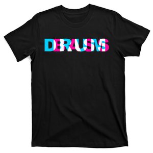 Drum N Bass EDM Rave Dance Music Headbanger Raver Glitch T-Shirt