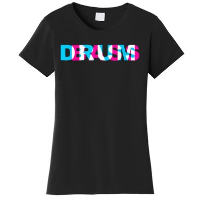 Drum N Bass EDM Rave Dance Music Headbanger Raver Glitch Women's T-Shirt