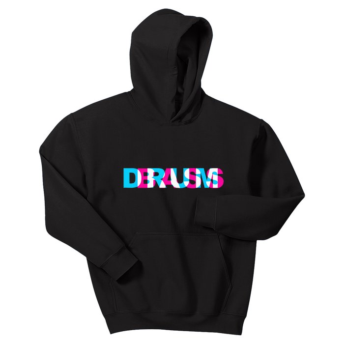 Drum N Bass EDM Rave Dance Music Headbanger Raver Glitch Kids Hoodie