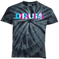 Drum N Bass EDM Rave Dance Music Headbanger Raver Glitch Kids Tie-Dye T-Shirt