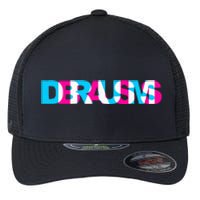 Drum N Bass Edm Rave Dance Music Headbanger Raver Glitch Flexfit Unipanel Trucker Cap